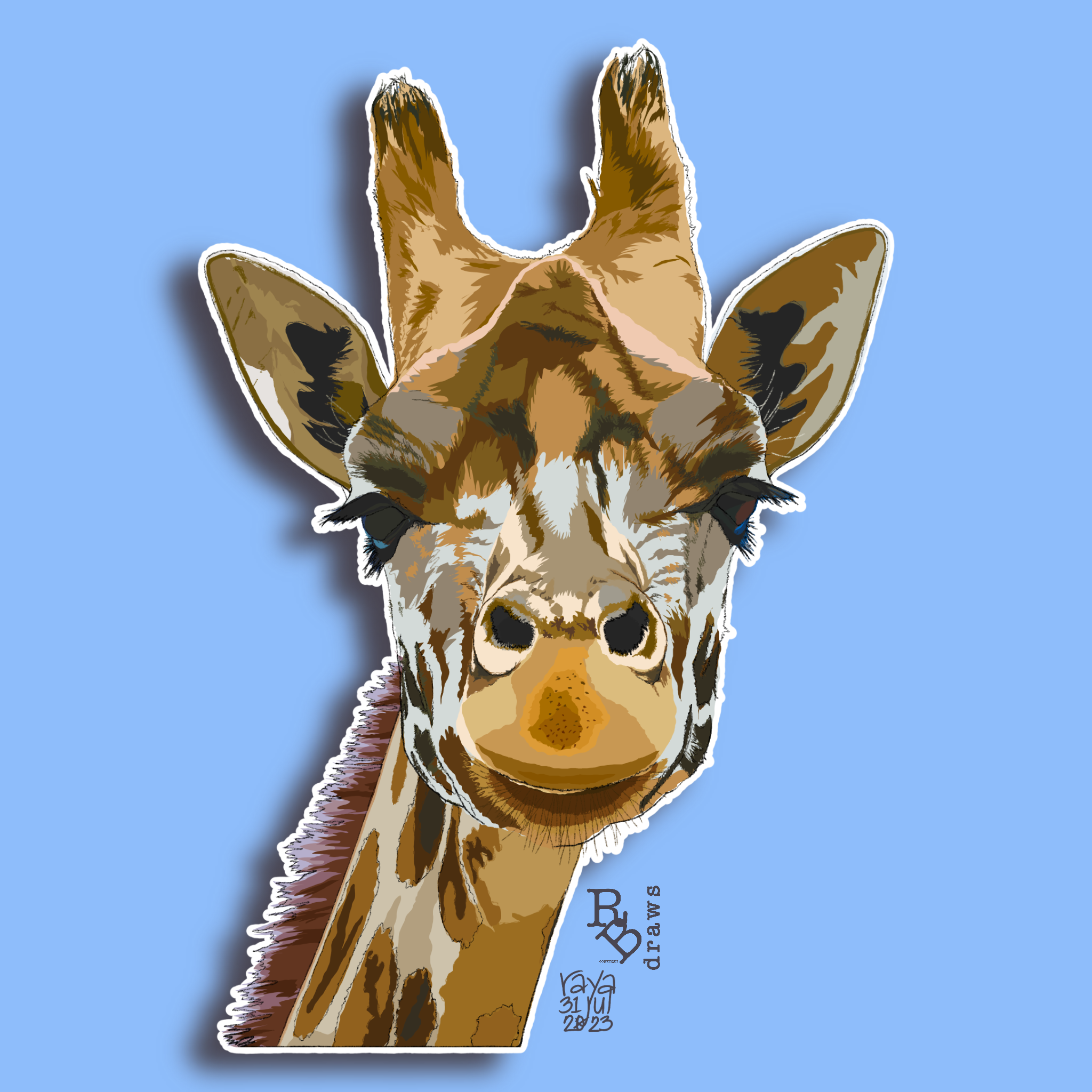 illustration of giraffe